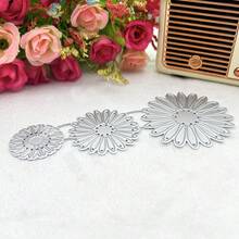 1pc Chrysanthemum Paper Cutting Template, Flower Daisy Leaf Paper Cutting Template, Printing Template, DIY Scrapbook Decoration Embossed Paper, Party Wedding Greeting Card Making - Chrysanthemum - View 7