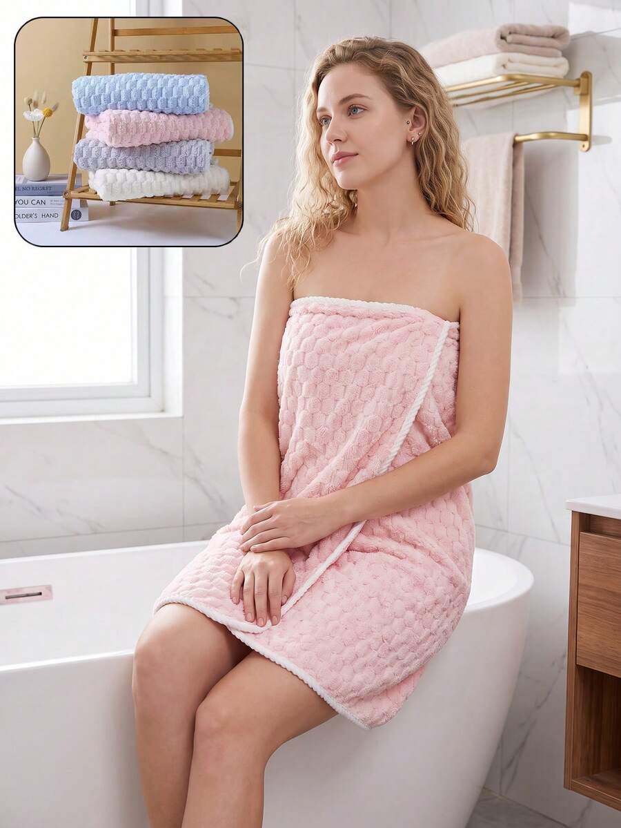 Ultra Soft Ultra Absorbent Quick Dry Microfiber Bath Towel, Suitable For Daily Use, Spa, Gym, Travel - Multicolor - View 1
