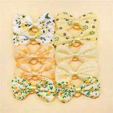 10pcs Spring Limited Edition Dopamine Colorful Bow Pet Hair Clips, Suitable For Decorating Medium & Small Long-Haired Cats & Dogs, Perfect For Wedding, Birthday Party, Mother's Day And Other Holidays, Mixed Styles - Multicolor - View 12