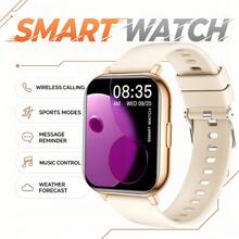 Smartwatch - High-Definition Display, Wireless Calling, Customizable Wallpaper, Fitness, Reminder, Music Control, Compatible With Android/IOS Phones, Equipped With 180mAh Battery. Ideal Gift Choice For New Year, Valentine's Day, Easter And Christmas. - Multicolor - View 14