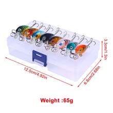 8pcs Long Casting Floating Minnow Lures, Durable ABS Plastic Hard Bait For Summer River And Sea Fishing - Multicolor - View 10
