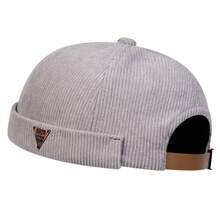 1pc Men's Triangle Logo Corduroy Newsboy Cap, Fashionable Flat Cap, Casual Warm Hat Suitable For Autumn/Winter Travel, Windproof Winter Warmth - Multicolor - View 10