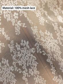 1pc White Lace Tablecloth, Romantic Style Suitable For Holidays, Parties, Banquets, Restaurants, Weddings, Home Dining Table Decor - White - View 9