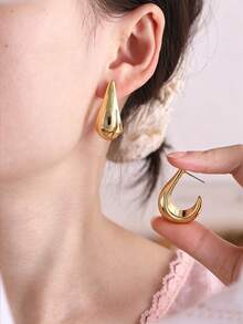 2-12pcs/Set, Multi-Style Personalized Gold Multi-Element Earring Set, Suitable For Daily Wear, Party, Gift - Gold - View 6