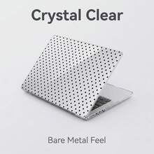 1-Piece Clear Crystal Shockproof Protective Case For MacBook/Matebook,Full Transparent Hard PC Cover With Cooling Vents,Snug Fit Laptop Shell,Compatible With 13 Neo/13.3 Air/13.3 Pro/13.6Air/14.2 Pro/15Air/16.2Pro/D16/14 Ultra - View 1