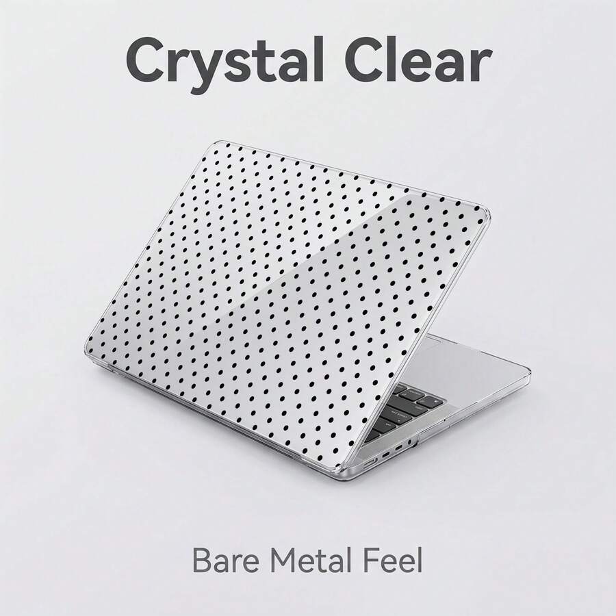 1-Piece Clear Crystal Shockproof Protective Case For MacBook/Matebook,Full Transparent Hard PC Cover With Cooling Vents,Snug Fit Laptop Shell,Compatible With 13 Neo/13.3 Air/13.3 Pro/13.6Air/14.2 Pro/15Air/16.2Pro/D16/14 Ultra - View 1