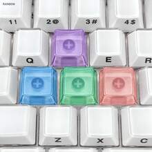 أغطية مفاتيح شفافة 20 قطعة بتصميم XDA من مادة PC بألوان مختلطة للوحة مفاتيح ميكانيكية DIY بناء مخصص مجموعة إضاءة خلفية RGB للألعاب والمكتب - مشاهدة 3