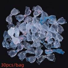 30pcs/Pack Acrylic Three-Color Gradient Bows, Colorful Transparent Bow Beads DIY Handmade Jewelry Earrings Bracelets Pendant Accessories, Jewelry Making Beads - Bow Bead - View 14