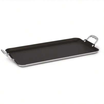 20" Double Burner Griddle - Non-Stick, Dishwasher , Aluminum Handles