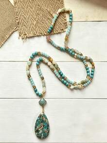 Natural New Jade Necklace – Energy Healing Crystal Jewelry For Women - New Jade - View 6