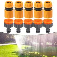 6/10-Piece Hose Quick Connector Kit | 3/4" & 1/2" | Threaded Faucet Adapters | Car Wash & Garden Watering - A - View 9