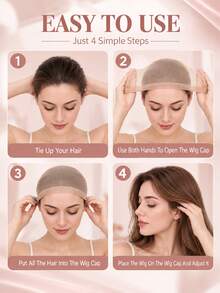 Wig Stand & Styling Set, Includes Foldable Wig Display Stand, Elastic Wig Cap, Lace Hair Net, Hair Clips And Tail Comb, Suitable For Women Wearing Lace Front Wigs And Daily Styling - View 7