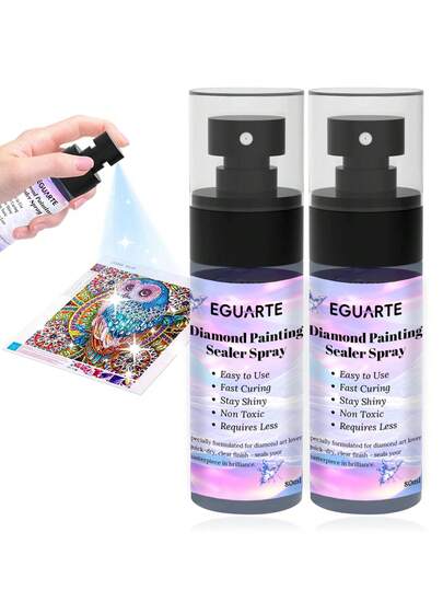 New Diamond Art Sealant Spraying, 30 Minutes Fast High Gloss Finish, Diamond Fixation, Simple Spraying Application, No Need For Brushes, Diamond Art Tools And Accessories.