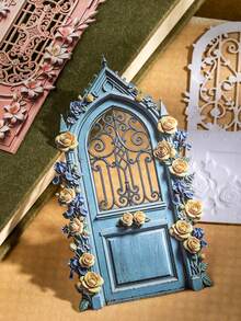 10pcs Vintage Garden Flower Gate Hard Card Stickers, Scrapbook DIY Collage Decoration, Journal Planner Material - Garden Gate - View 6
