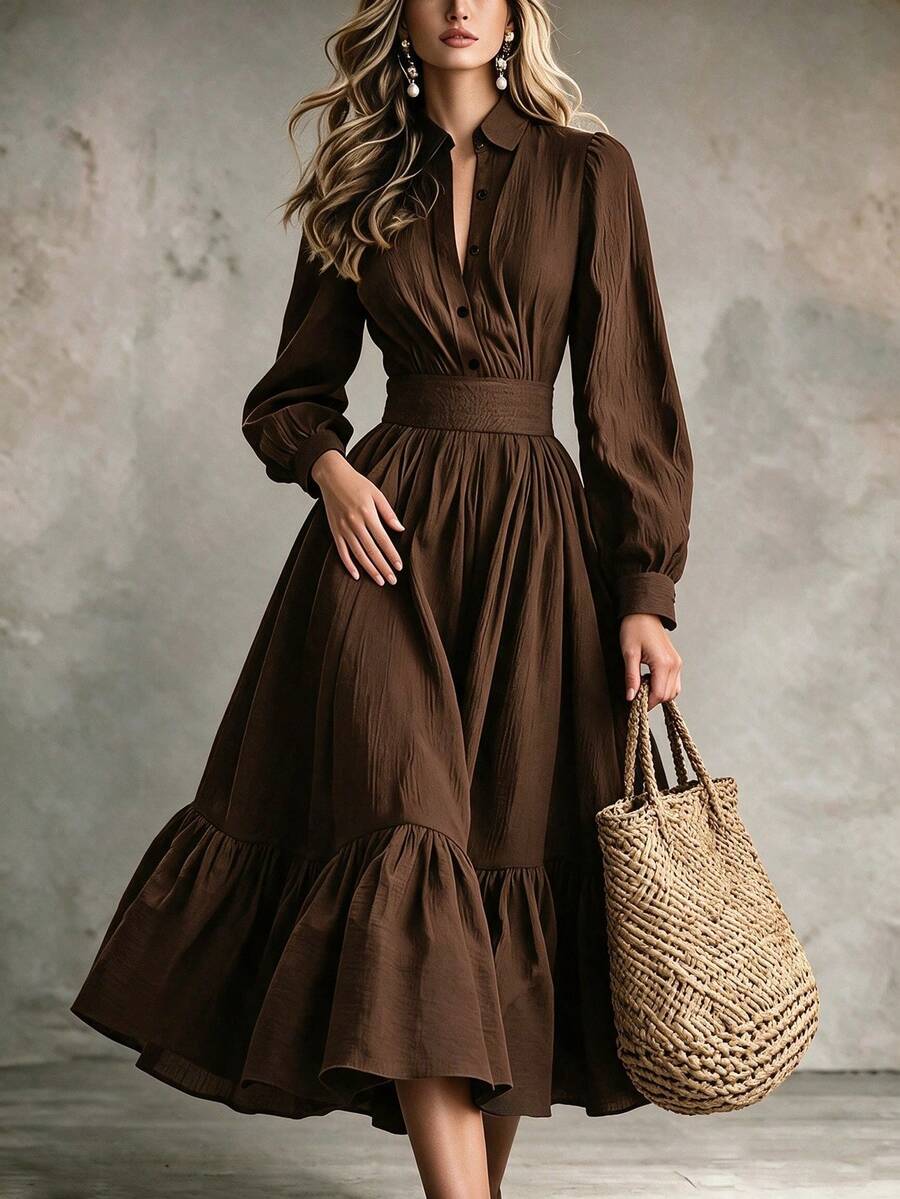 Women Tops - Marron - View 1