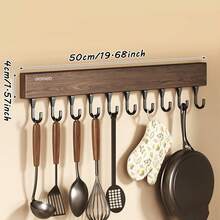 Wall Mounted Coat Hook Rack,Multi Hooks Rail, Decorative Hanging Hook For Bathroom Towel, Hat, Robe, Entryway Clothes Organizer Wall Hooks Coat Hook Rail,Towel Hook For Bathroom,Wall Mounted Robe Hook - Multicolor - View 16