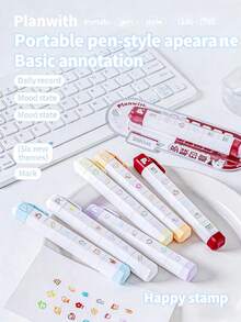 1 con dấu nhiều lớp xoay được và tháo rời, dùng cho sổ kế hoạch, nhật ký, sổ tay, làm quà tặng ngày lễ cho gia đình và bạn bè - Nhiều kiểu dáng - Xem 3