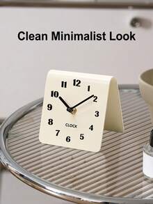 Silent Table Clock, Minimalist Digital Desk Clock, Non-Ticking Small Bedside Clock, Aesthetic Home Decor Ornament For Bedroom Living Room Office - Digital Clock - View 2