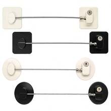 Multi-Functional Safety Lock, Suitable For Furniture, Cabinets, Drawers, Doors, Windows, Sliding Doors And Windows, Refrigerators, Ovens, Etc., Divided Into Combination Lock And Key Lock, Suitable For Children, Toddlers And Adults, Self-Adhesive Child Safety Lock - Multicolor - View 1