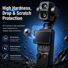 For OSMO Pocket 4P / XTRA Muse 2 Pro PULUZ 9H 2.5D HD Tempered Glass Lens Protector + Screen Film (Transparent) - View 7