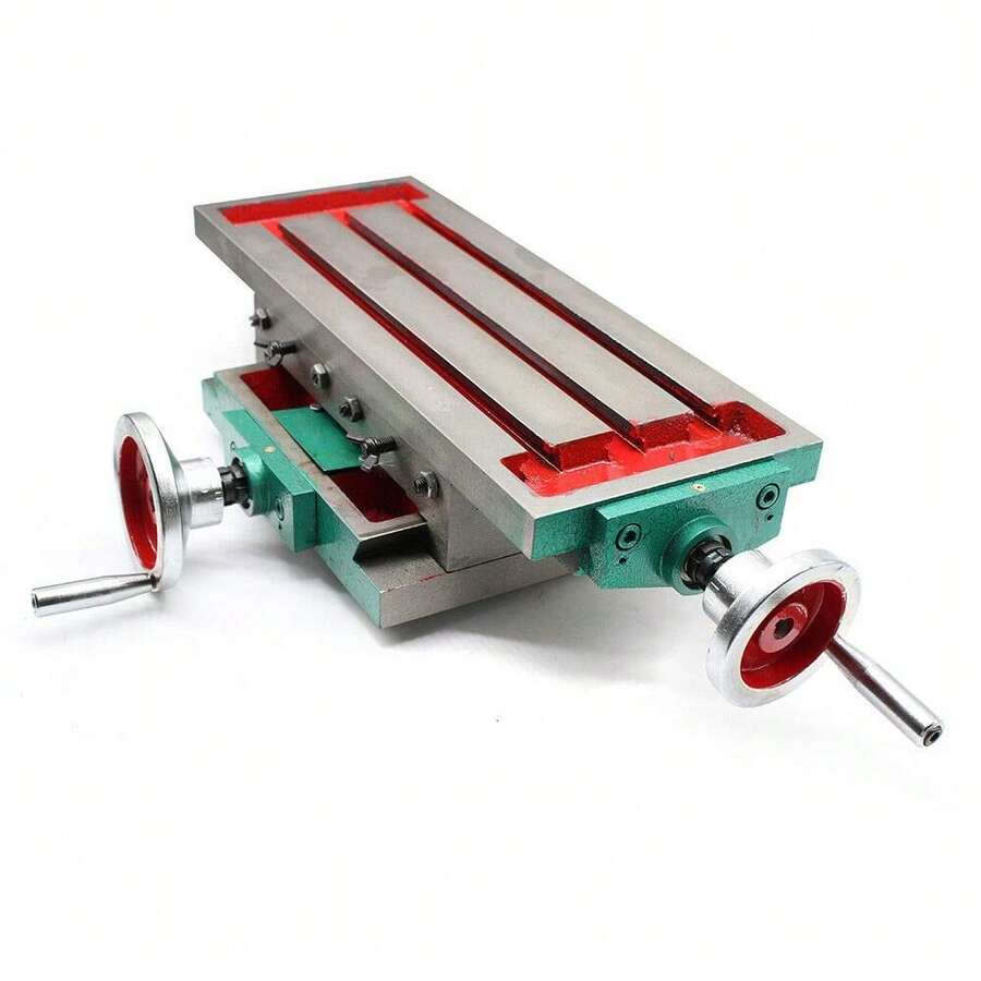 Milling Table 17.7*6.7Inch Compound Slide Milling Table 30KG Multifunction Worktable Cross Milling Machine Compound 2 Axis 4 Ways For All Drill Stands - JZONKC-000100@Color - View 1