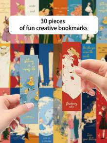 30pcs Fairy Tale Cartoon Bookmarks Creative Bookmarks Suitable For Library Cards, Marking Cards, Reading Cards, Message Cards, Suitable For Reading Enthusiasts, Applicable For Students, Book Decoration, Back To School Season, School Supplies, Birthday Party Gifts, Holiday Gifts - 30pcs - View 6