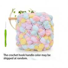 Super Soft Yarn Balls, Suitable For Making Warm Handmade Blankets, Cushions, Carpets, Coats, Vests, Crafts, Storage Baskets, Hats And Scarves. 100% Polyester Material, 4 Pieces Per Bag, Weight - Multicolor - View 11