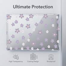 1pc Transparent Crystal Shockproof Protective Case, Compatible With MacBook/Matebook, Fully Transparent Hard PC Material, With Ventilation Holes, Snug Fit For Laptop Shell, Suitable For 13 Neo/13.3 Air/13.3 Pro/13.6Air/14.2 Pro/15Air/16.2Pro/D16/14 Ultra - View 2