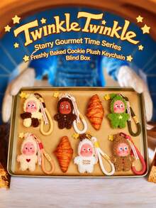 Pop Mart Labubu Star People Delicious Moment Series - Liontin Boneka Kue Kering yang Baru Dipanggang (1 Kotak Buta Acak) - MultiWarna - View 1