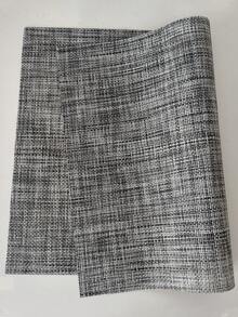 1pc European Minimalist Style Placemat, Woven Placemats, Kitchen Decor, Placemats For Dining Table, Table Mats, Dining Placemats, Kitchen Table Decor, Dining Table Accessories, Restaurant Placemats, Party Table Decor, Daily Use, Table Protection Mat Brown - Multicolor - View 8
