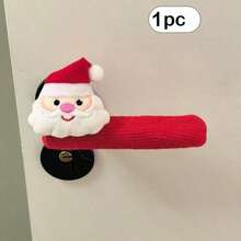 2 buah Pelindung Gagang Pintu Natal, Bentuk Santa Claus Tebal, Dekorasi Liburan, Hadiah Tahun Baru yang Dapat Digunakan Kembali - Berbagai gaya - View 13