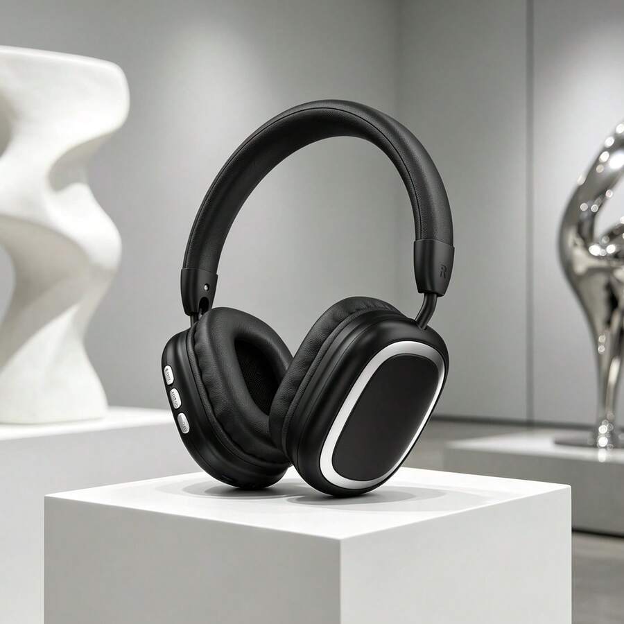 Gerripuer B35s Wireless Headphones 5.3 Over-Ear Bluetooth Headphones, Foldable, Rotatable, Telescopic, Metal Texture, High-End Business Gift, Stereo Channel, Volume Control, Thoughtful Gift, New With Long Standby Time, Supporting AUX/Wireless 2 Connection Modes, Using Type-C Charging Port, Compatible With Smartphones, Tablets And PCs