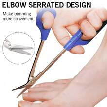 1/2 Pcs Set Thick Toenail Clippers With Long Handles - Precision Nail Nipper For Thick Nails, Cuticle Scissors, Nail Care Tools, Manicure Essentials | Ergonomic Design | Metal Structure, Toenail Clipper - Multicolor - View 7
