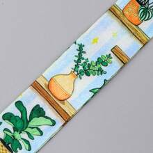 1 Piece Cute Potted Plant Print ID Badge Holder With Lanyard, Cartoon Cactus Card Holder For Work Student School Office, Lovely Gift - Multicolor - View 8