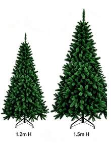 Artificial Christmas Tree, 1.2m /1.5m Green Simulation Spruce Tree With Foldable Metal Stand, Full Realistic Branches, Unlit Fake Xmas Tree For Home Living Room Indoor Christmas Holiday Party Decor,Reusable,Easy Assembly - Multicolor - View 14