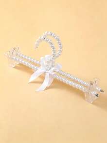 European Style Pearl Clothes Hanger With Bow, Pearl Pants Clip, Pet Clothes Hanger, Clothes Rack, Cabinet Storage, Fairy Clothes Hanger, Suitable For Furniture Wardrobe And Clothing Store - Multicolor - View 10