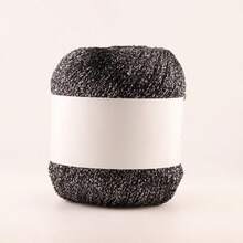 100g/Lot Colorful Unique Gold Silver Glitter Cotton Metallic Yarn Skein Crochet Thread Sweater Scarf Hat Craft Bag - A - View 15