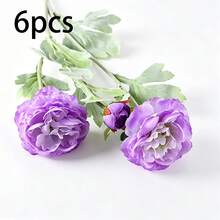 4pcs/6pcs Artificial Peony Flowers, Realistic Peony Flower Stems For Wedding, Party, Home Dining Table, Desktop Vase Display, Event Backdrop, Indoor Space Decoration, Multi-Scenario Layout Decorative Flower Stems - Multicolor - View 17