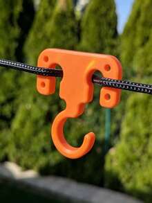 Tarp Rope Hook, Portable Camping Gear, Tent Guyline Storage Hook, Outdoor Multi-Function Hanging Ring - Multicolor - View 3