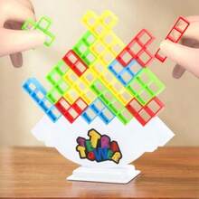 1pc Decompression Stacking Toy, Office Decompression Toy, Decompression Balancing Blocks, Fun Desktop Stacking Toy (Random Color) - Multicolor - View 6
