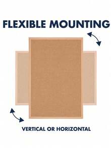 Framed Cork Board, Decorative Hanging Bulletin Board, Wall-Mounted Or Standing Dual-Use Photo Display Board For Photos, DIY Scrapbook Card Vision Board, Photo Postcard Ticket Note Inspiration Collection Board, Student Handmade Work Display Board, Office Memo Bulletin Board - Multiple Styles - View 7