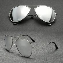 Classic Aviator Style, Slim Metal Frame, Versatile For Daily Wear, Beach Vacation, Street Style, Unisex. - Multicolor - View 10