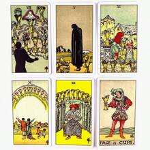 Bộ bài Tarot Original 1909, trò chơi bàn giải trí tiệc tùng, thẻ tiên tri bói toán oracle - trắng - Xem 5