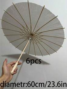 6/10pcs Multi Size, Unfolded Diameter/40cm/60cm Wedding Umbrellas, Elegant Photography Props And Party Decorations, Suitable For Wedding Parties - Multicolor - View 12