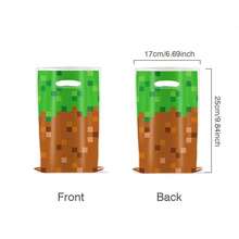 10PCS Pixel Tote Bags, Candy Bags Suitable For Birthday Party, Holiday Gifts Packaging, Party Table Decor, Theme Birthday Presents - Multicolor - View 2
