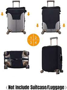 Thickened Elastic Luggage Cover, Protective Suitcase Cover, Fits 18-32 Inch Luggage, Travel Accessory - Multicolor - View 9