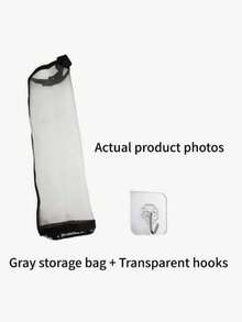 1pc Plastic Bag Dispenser Rack Storage Shelf, Kitchen Storage Supplies, Suitable For Kitchen And Behind-The-Door Storage. Kitchen, Storage Shelf, Kitchen Essentials, Kitchen Accessories, Bathroom, Storage Organizer Shelf, Home Decor, Kitchen Decor. - Multiple Styles - View 12