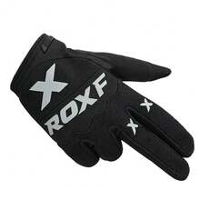 ROXF 1 Pair Full Finger Touchscreen Motorcycle Riding Gloves, Breathable Anti-Slip Shock-Absorbing, Off-Road & Mountain Bike Riding Gloves, Unisex - Black - View 7