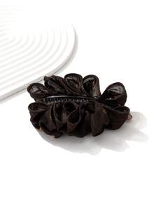 1pc Women's Fabric Polka Dot Pleated Multi-Layer Bow Banana Clip Hair Clip Hair Accessory For High Ponytail, Suitable For Daily/Date/Commute - Multicolor - View 10