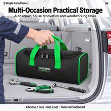 TKIGZNW A016 Compact Hardware Storage Bag,1Pc,Oxford Cloth Hand‑Carry Pouch For Carpenter House Inspector DIY Home Renovation Repair - Black - View 6